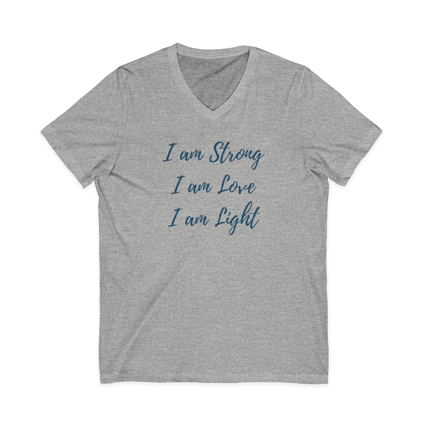 I am Light Jersey Short Sleeve V-Neck Tee