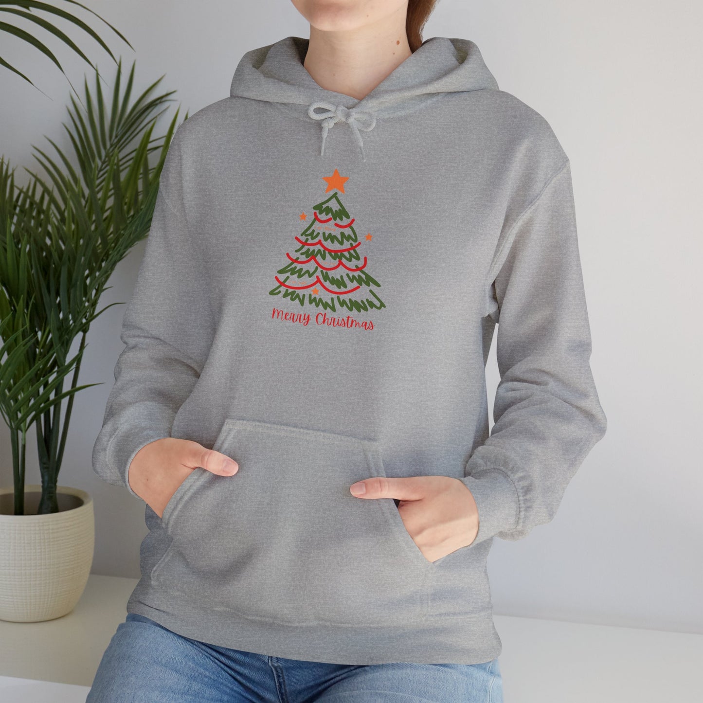 Christmas Tree Sketch Hoodie