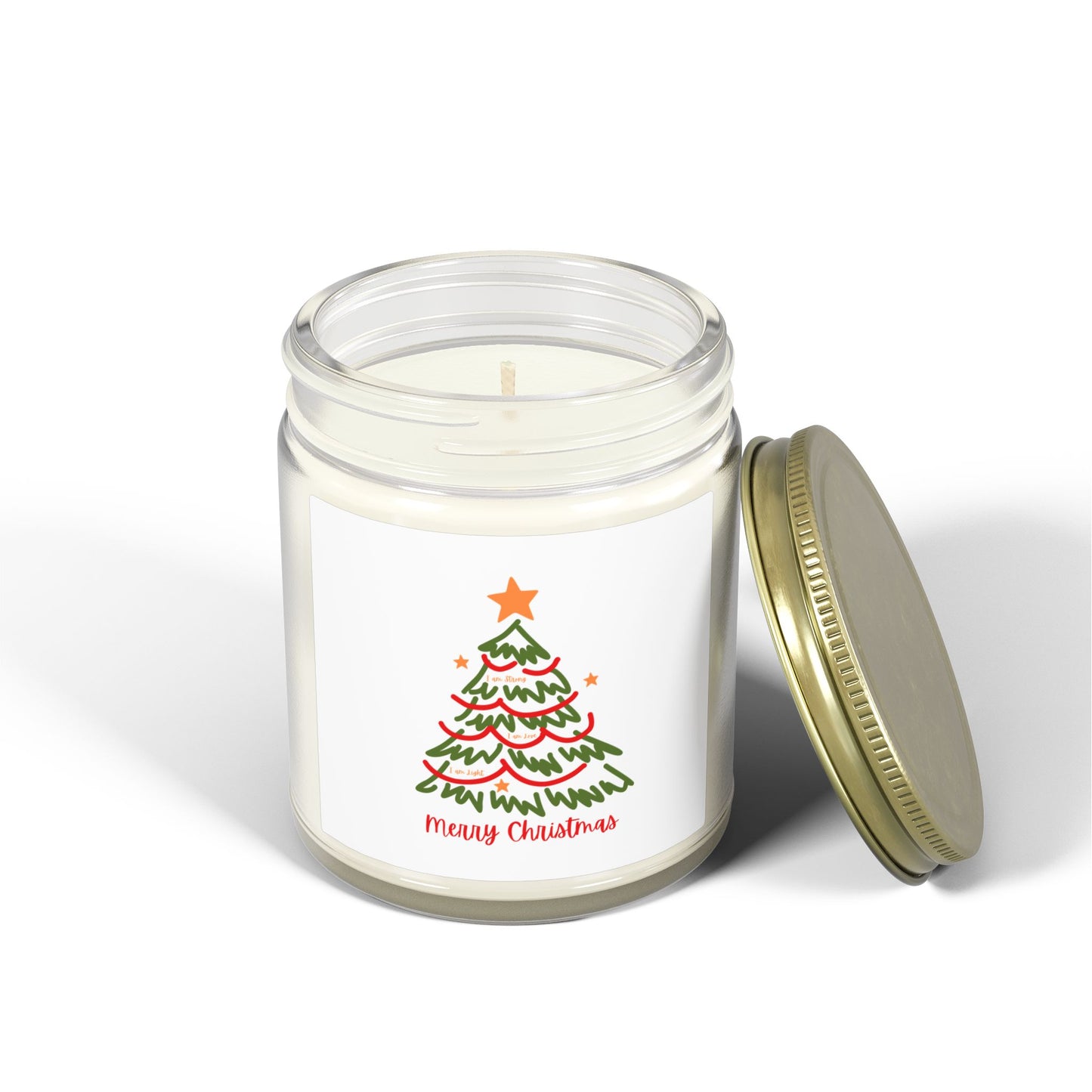 Christmas Tree Scented Candle Coconut Apricot Wax (4oz & 9oz)