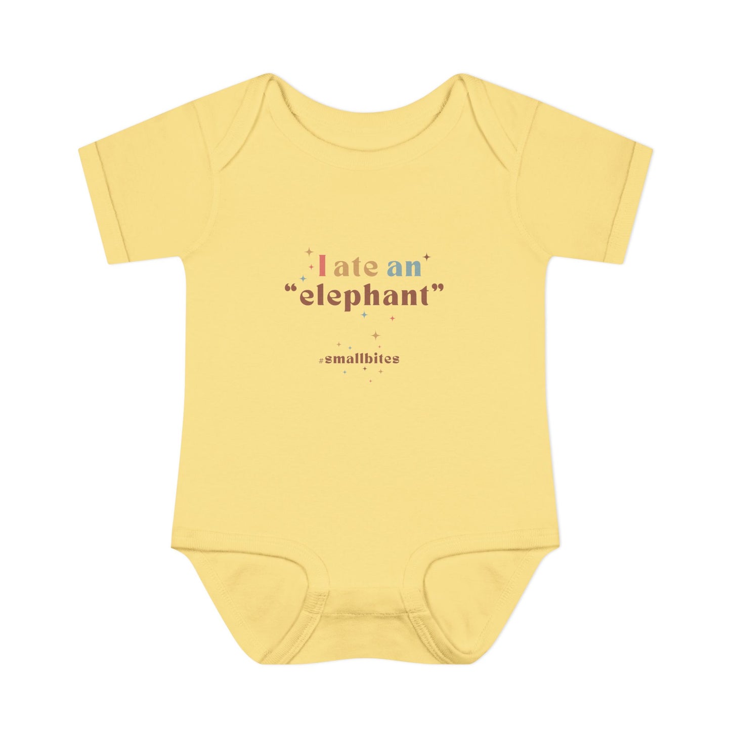 "I Ate an 'Elephant'" Infant Baby Rib Bodysuit