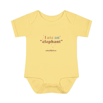 "I Ate an 'Elephant'" Infant Baby Rib Bodysuit