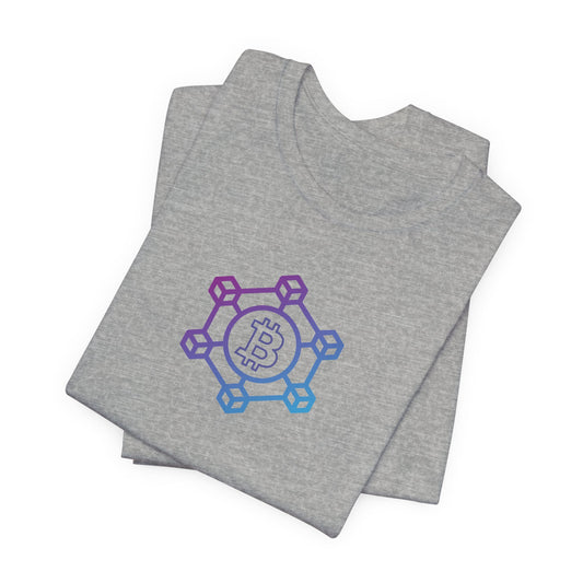 Bitcoin Blockchain Unisex Jersey Short Sleeve Tee