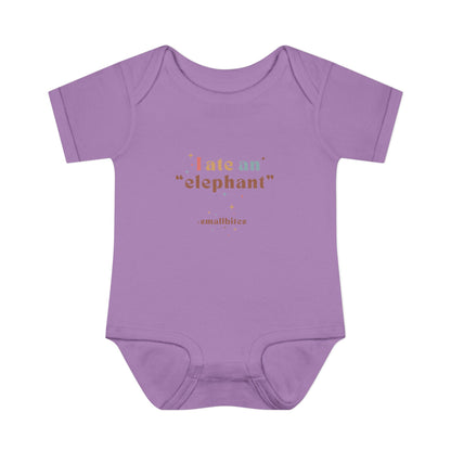 "I Ate an 'Elephant'" Infant Baby Rib Bodysuit