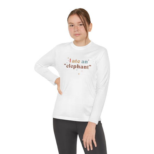 "I Ate an 'Elephant'" Teen Long Sleeve Tee