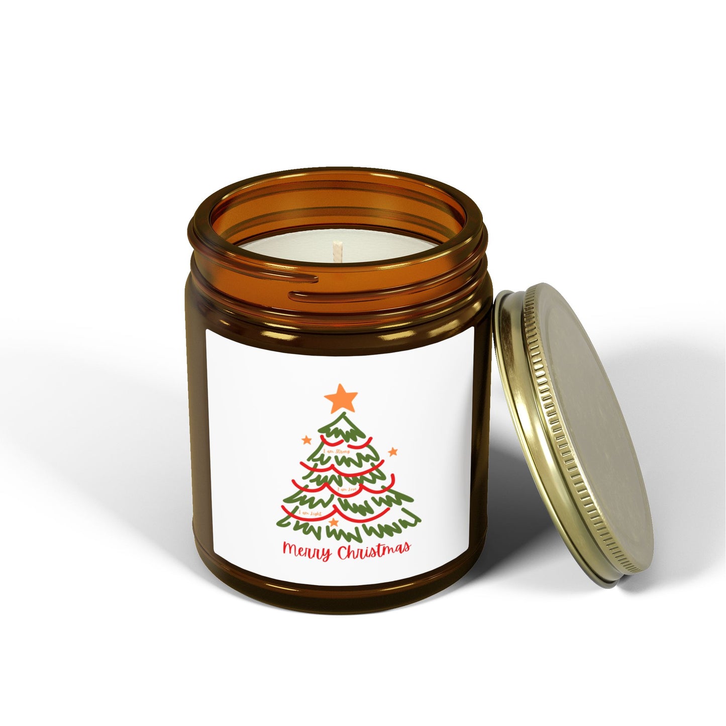 Christmas Tree Scented Candle Coconut Apricot Wax (4oz & 9oz)