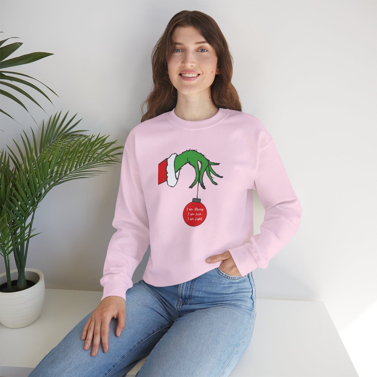 Grinch Hand Ornament Sweatshirt