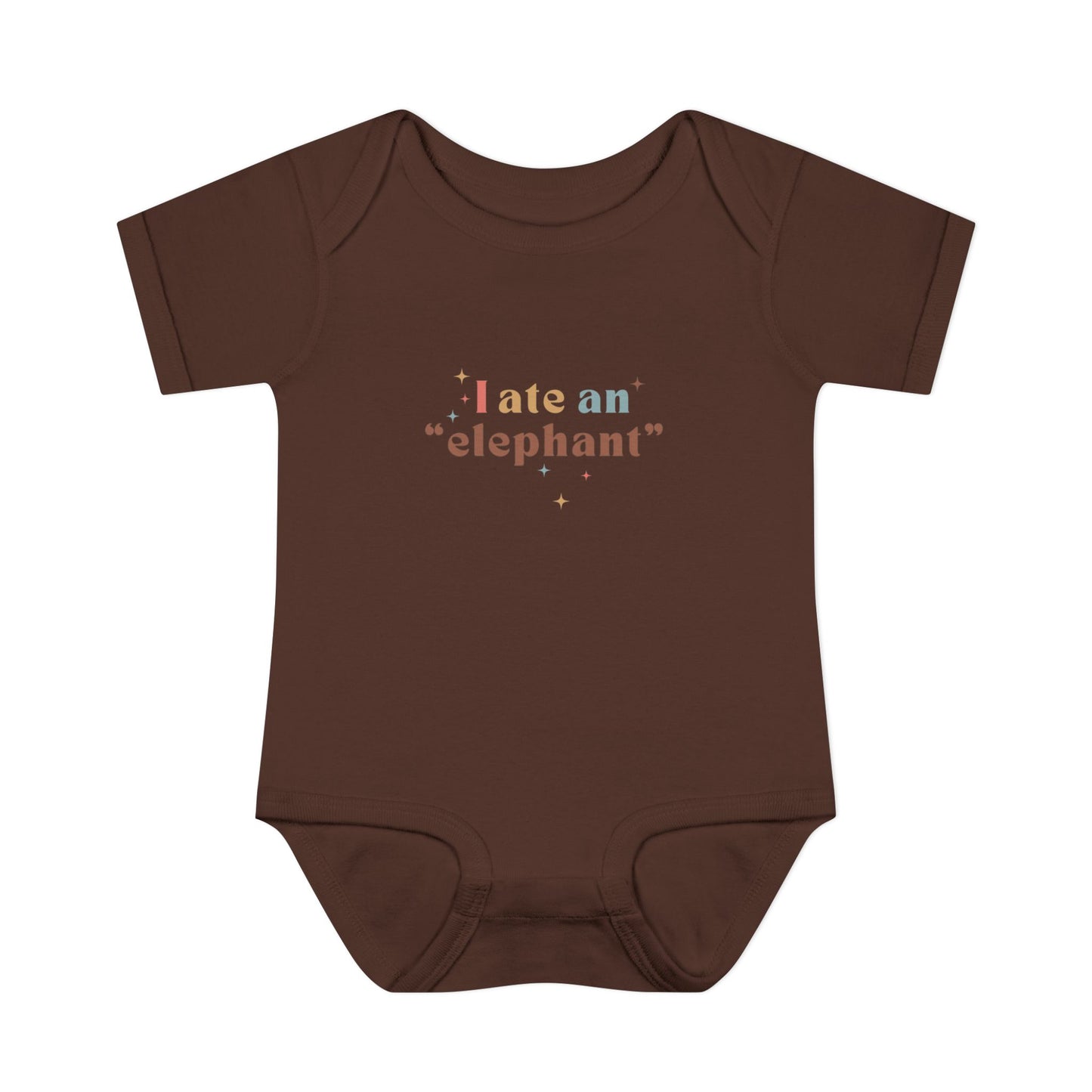 "I Ate an 'Elephant'" Infant Baby Rib Bodysuit