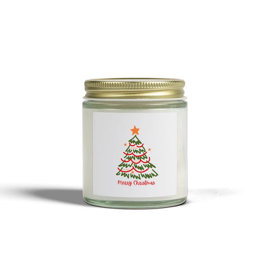 Christmas Tree Scented Candle Coconut Apricot Wax (4oz & 9oz)