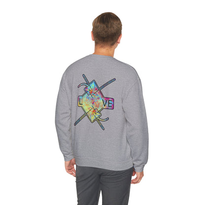 ‘LOVE’ Crewneck Sweatshirt  - Back Graphic