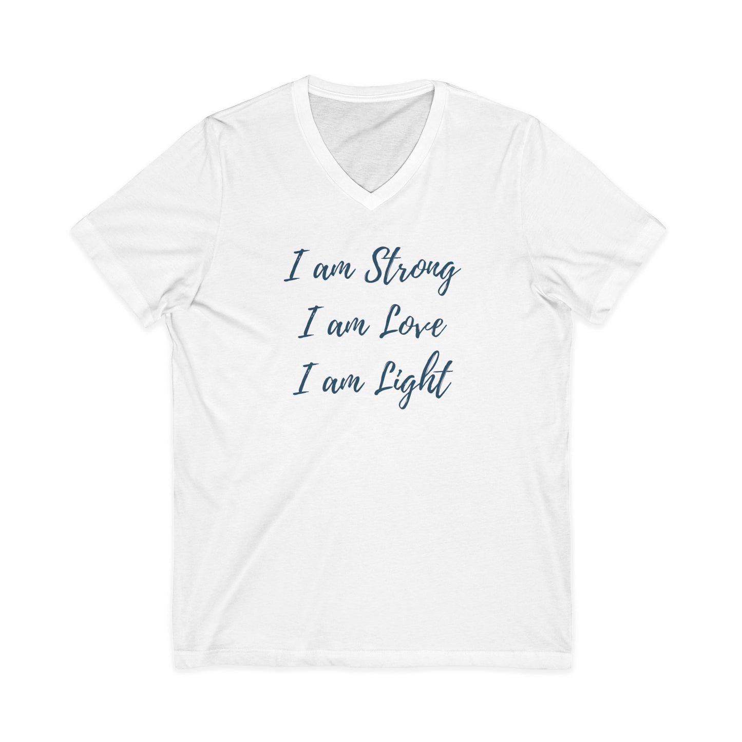 I am Light Jersey Short Sleeve V-Neck Tee