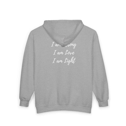 I am Light Unisex Heavy Blend™ Full Zip Hooded Sweatshirt