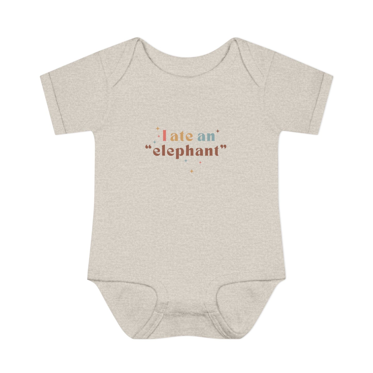 "I Ate an 'Elephant'" Infant Baby Rib Bodysuit