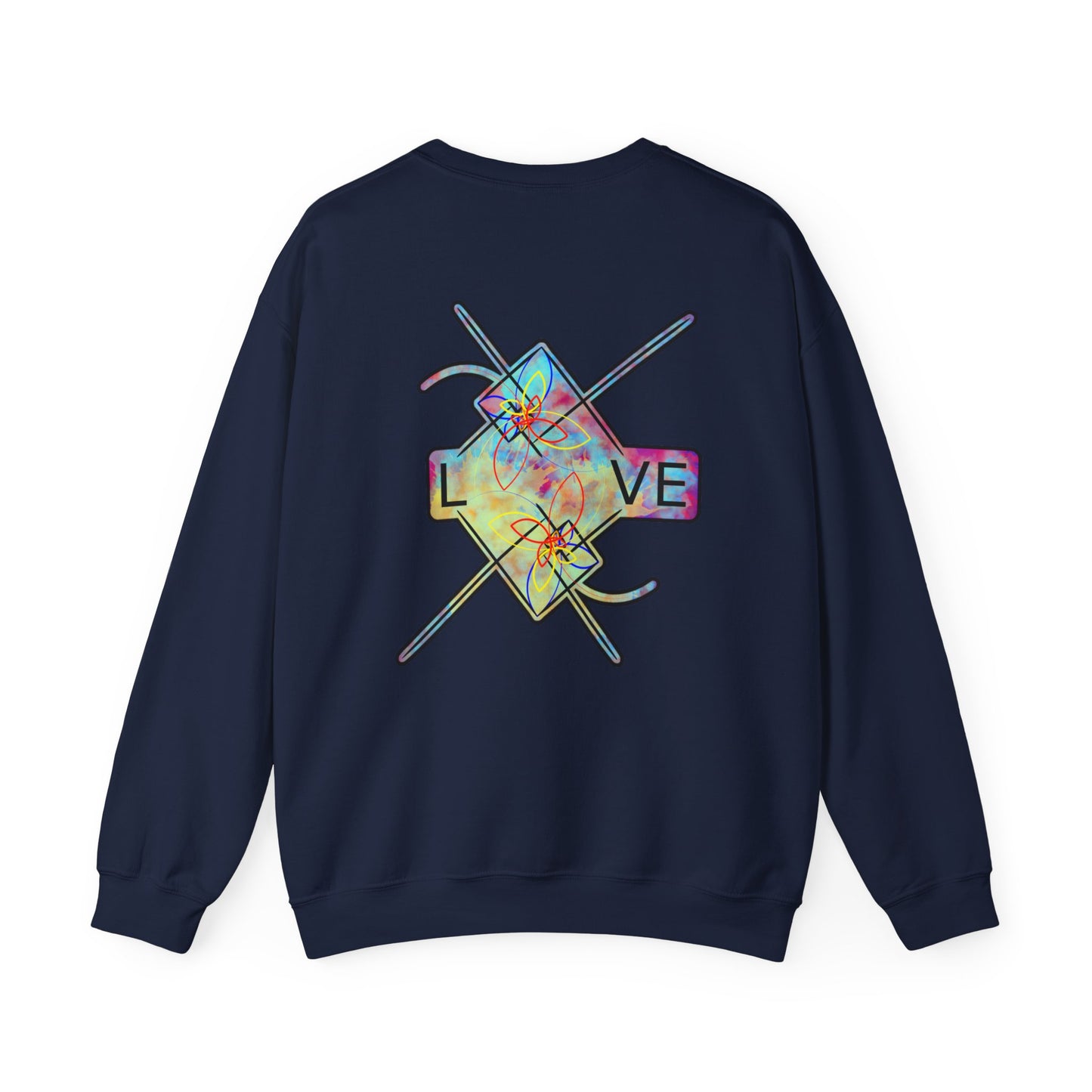 ‘LOVE’ Crewneck Sweatshirt  - Back Graphic