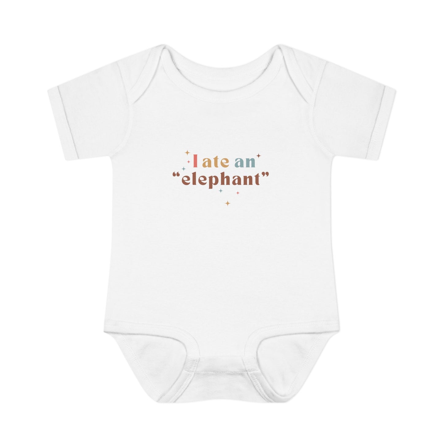 "I Ate an 'Elephant'" Infant Baby Rib Bodysuit