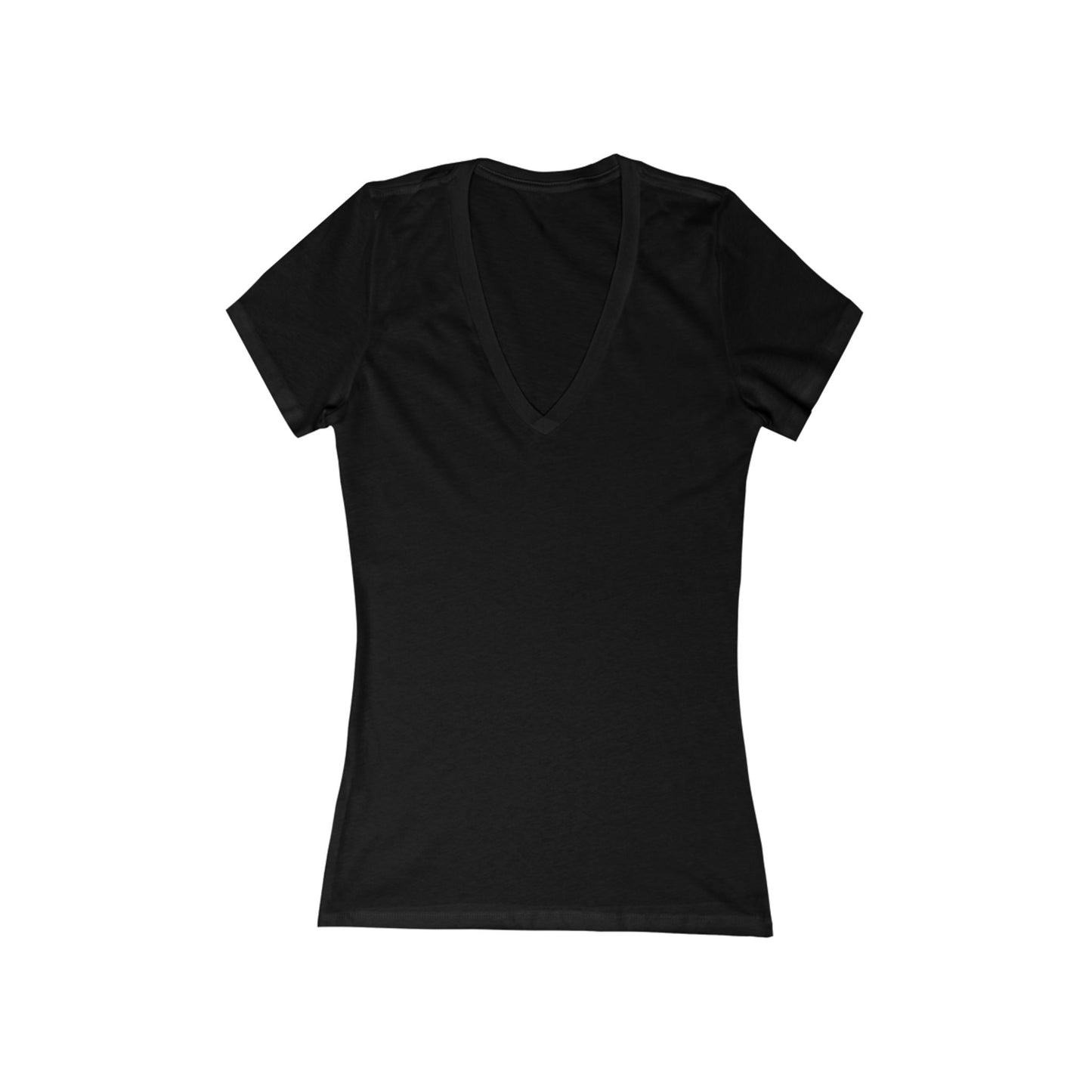Loved Heart Deep V-Neck Tee for Women