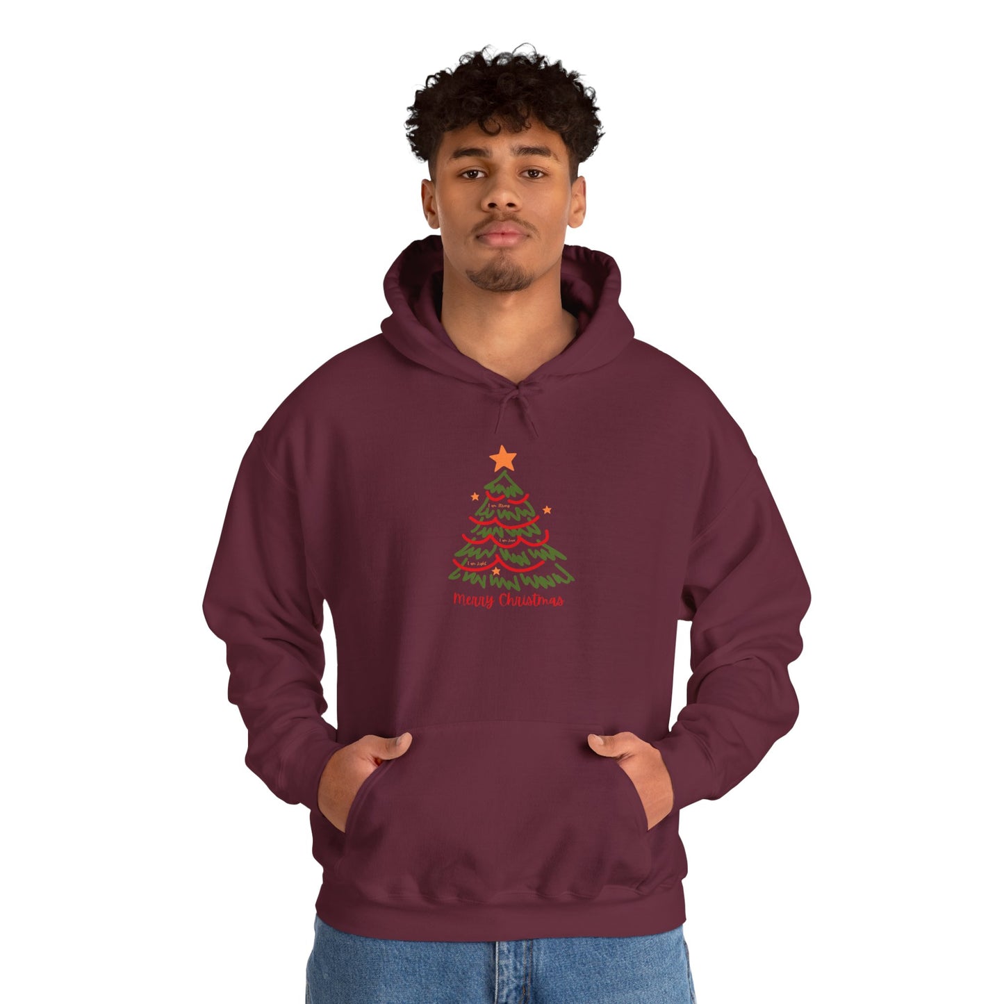 Christmas Tree Sketch Hoodie