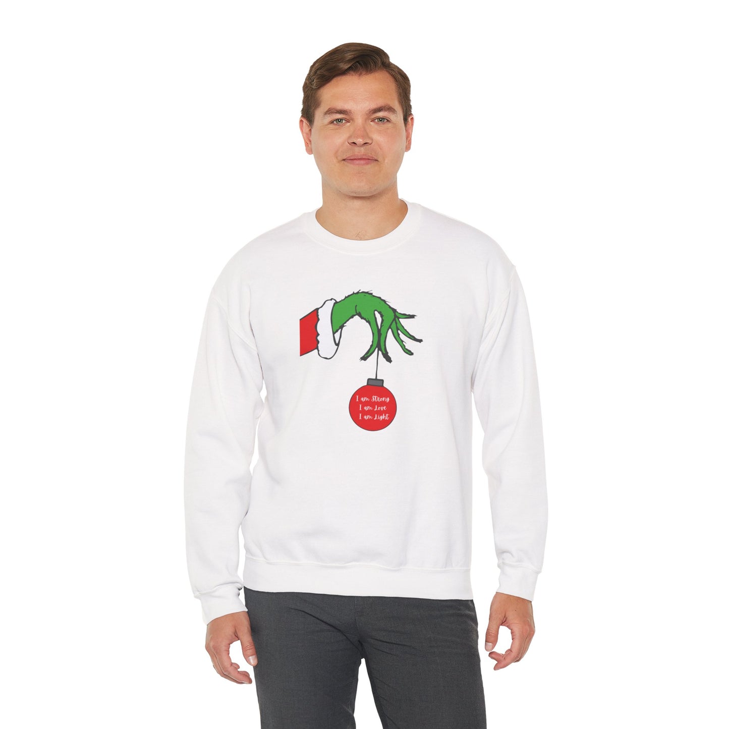 Grinch Hand Ornament Sweatshirt