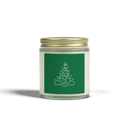 Holiday Christmas Tree Jar Candle Coconut Apricot Scented Candle (4oz & 9oz)