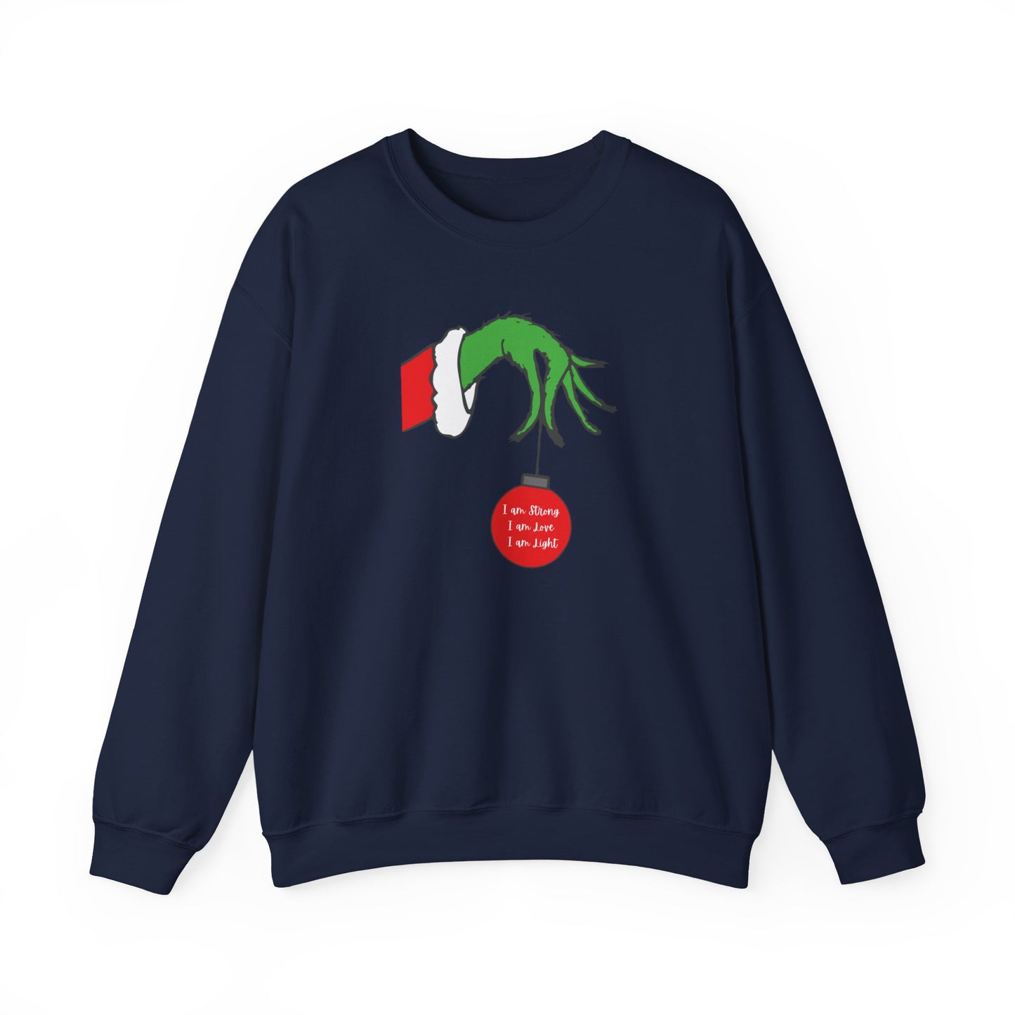 Grinch Hand Ornament Sweatshirt