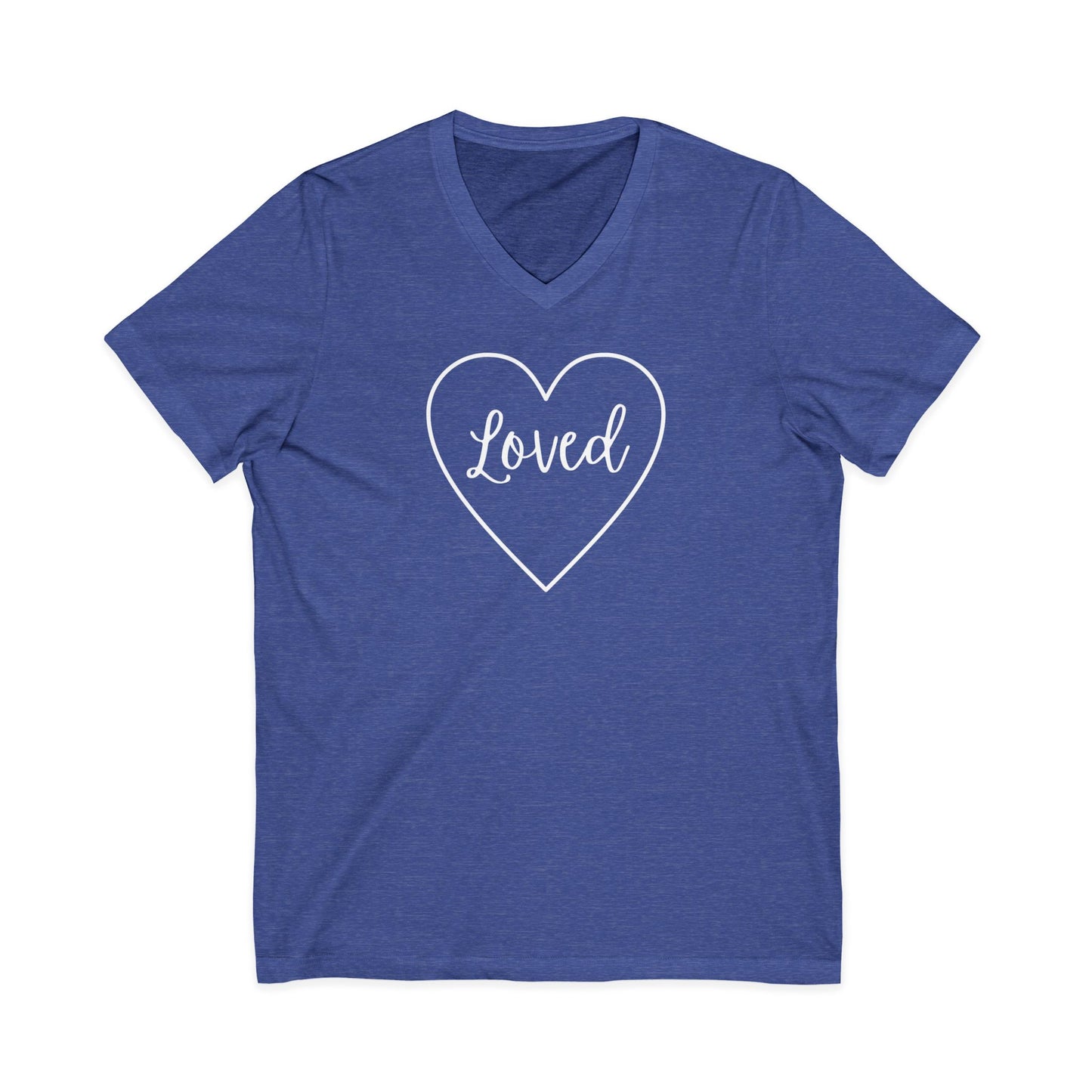 Loved V-Neck Tee - Unisex Short Sleeve Shirt