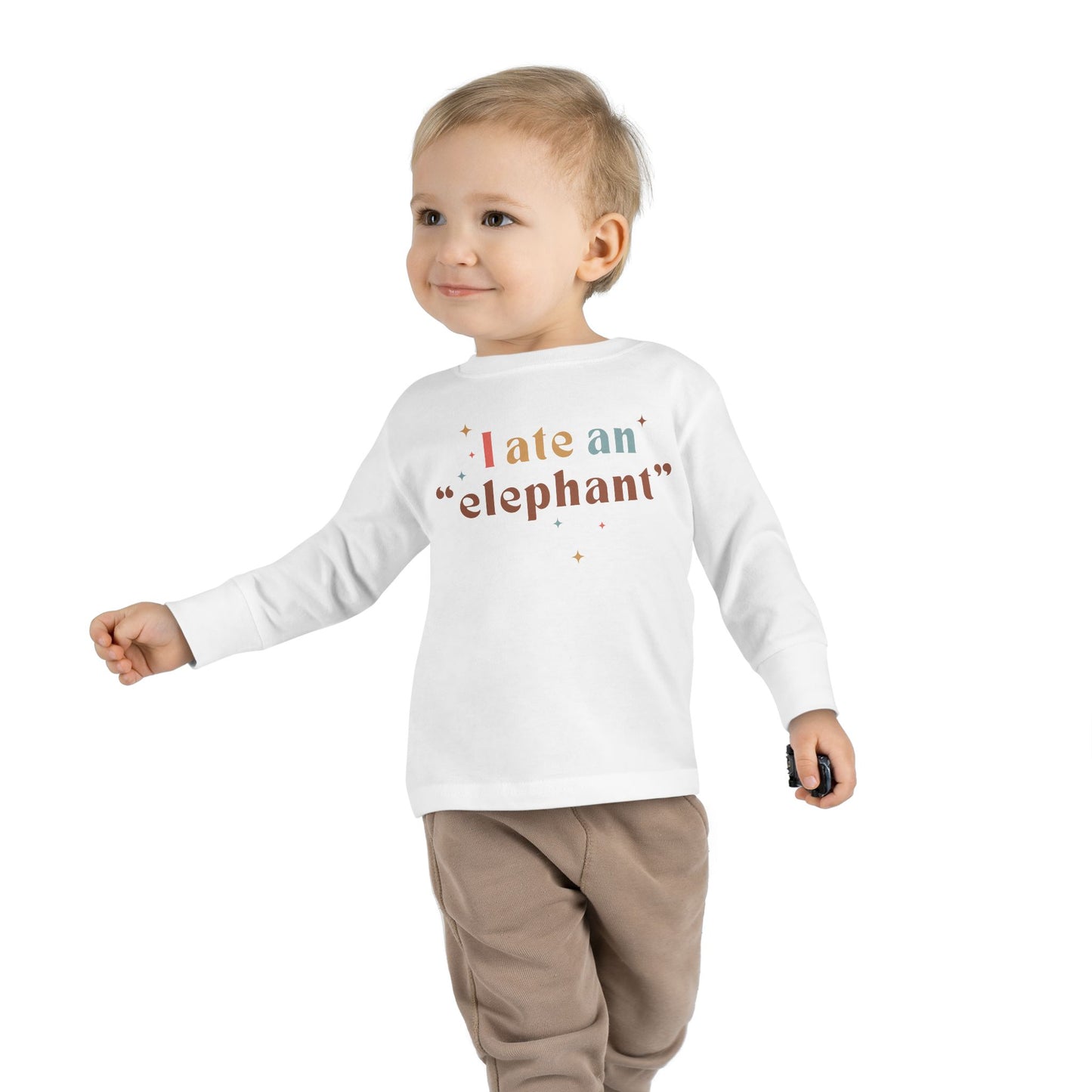 "I Ate an 'Elephant'" Kids Long Sleeve Tee