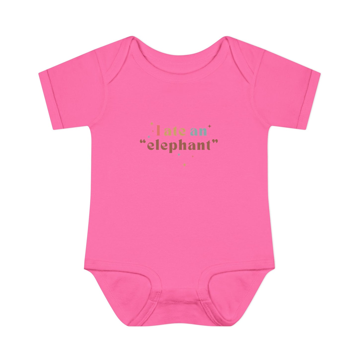 "I Ate an 'Elephant'" Infant Baby Rib Bodysuit