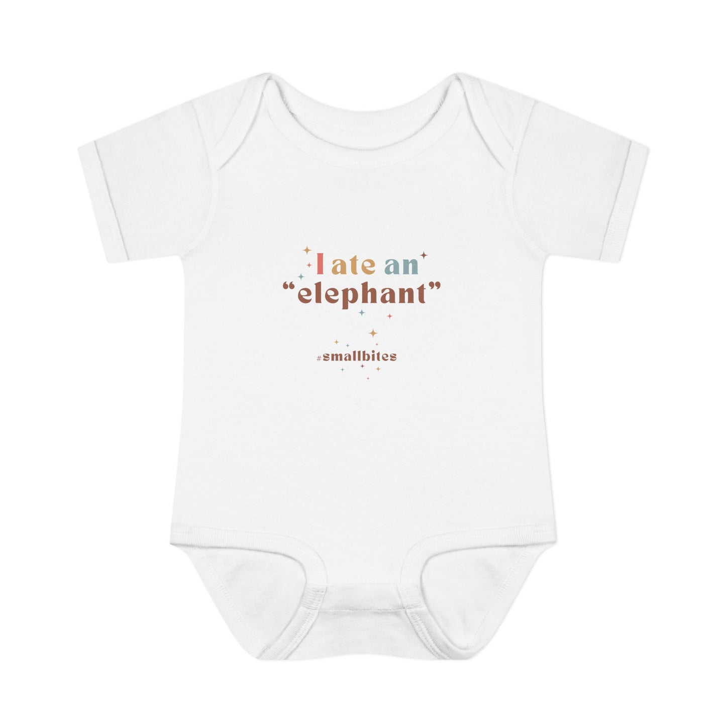 "I Ate an 'Elephant'" Infant Baby Rib Bodysuit