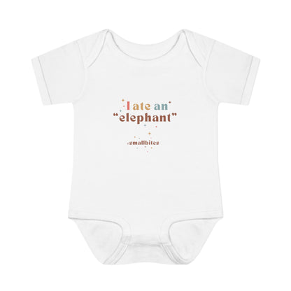"I Ate an 'Elephant'" Infant Baby Rib Bodysuit