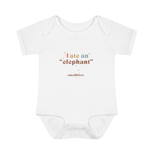 "I Ate an 'Elephant'" Infant Baby Rib Bodysuit