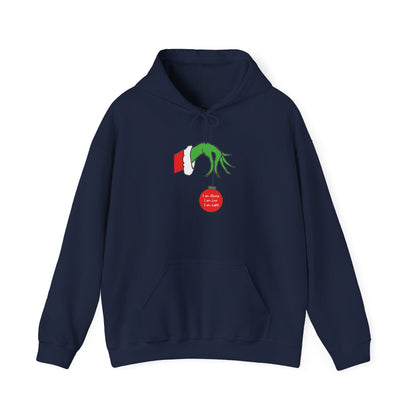 Grinch Hand Holding Ornament Hoodie
