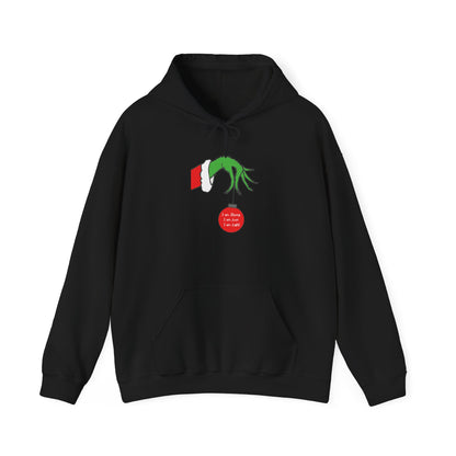 Grinch Hand Holding Ornament Hoodie
