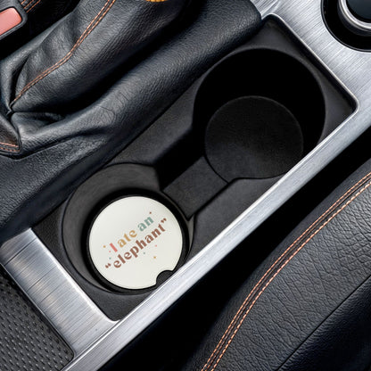 I Ate an "elephant" Soapstone Car Coaster