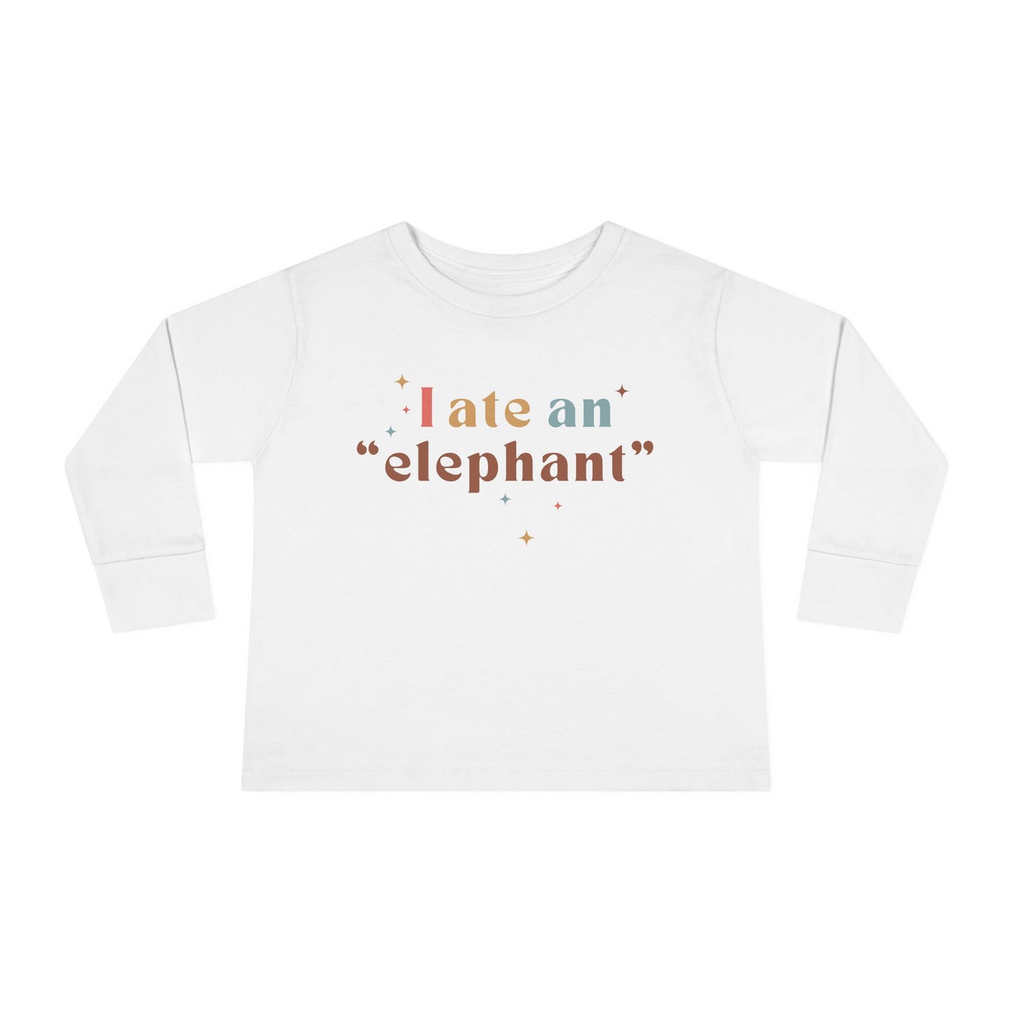 "I Ate an 'Elephant'" Kids Long Sleeve Tee