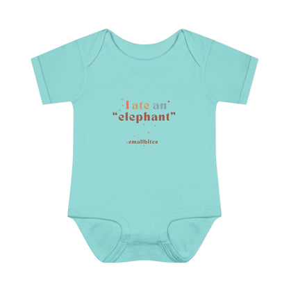 "I Ate an 'Elephant'" Infant Baby Rib Bodysuit
