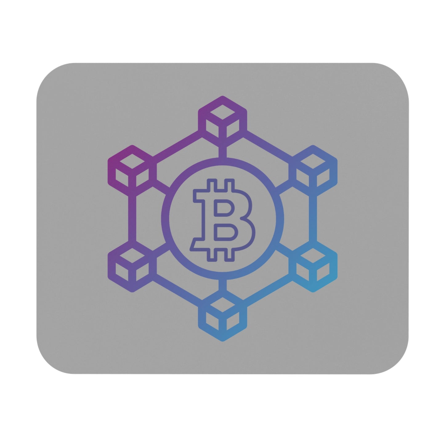 Bitcoin-Blockchain Themed Mouse Pad