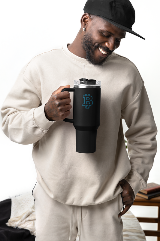 Blue HODL Insulated Travel Mug | 40oz, Perfect for Hot & Cold Beverages