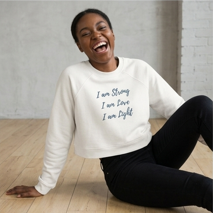 I am Light Women's Cropped Fleece Pullover