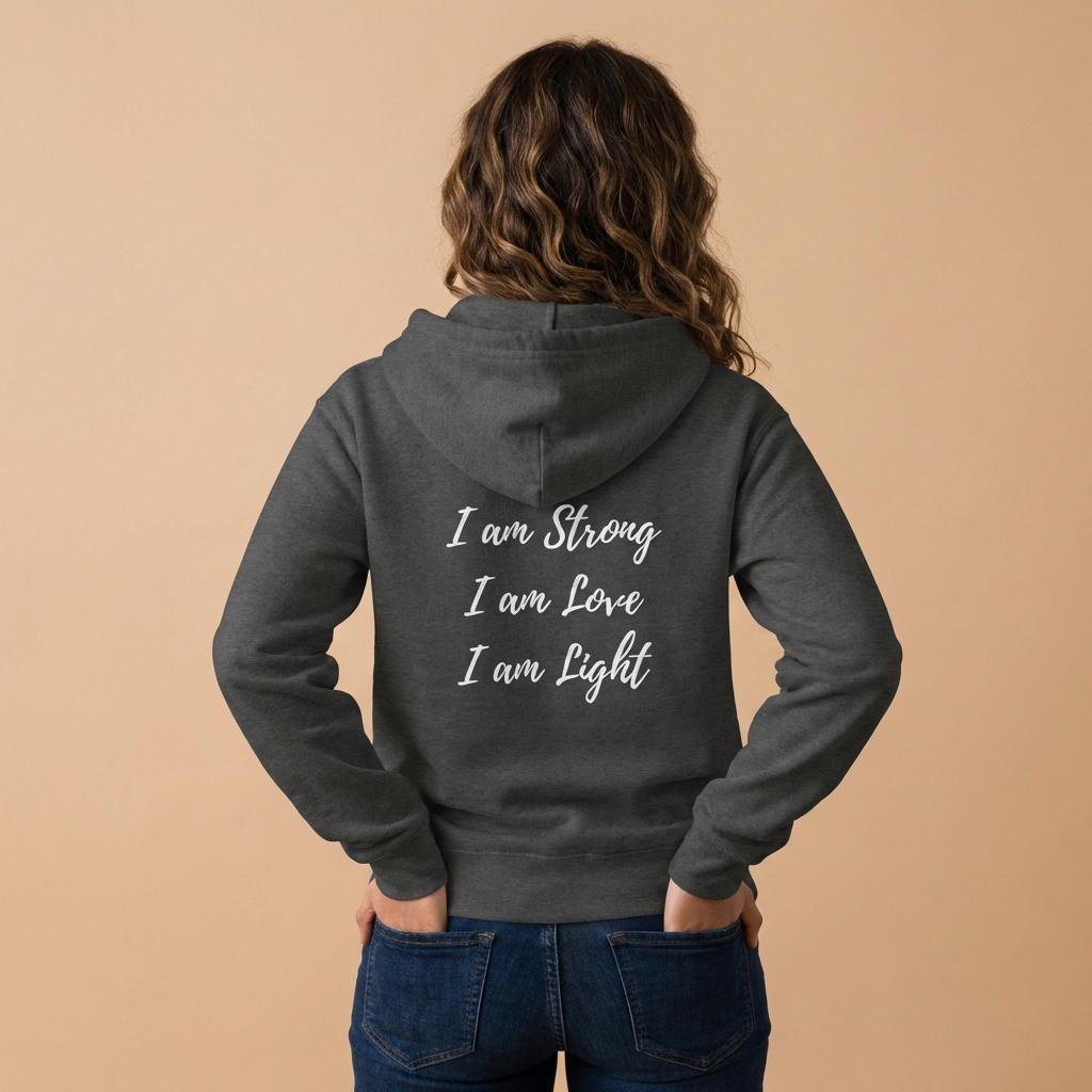 I am Light Unisex Heavy Blend™ Full Zip Hooded Sweatshirt