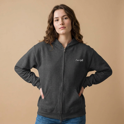 I am Light Unisex Heavy Blend™ Full Zip Hooded Sweatshirt