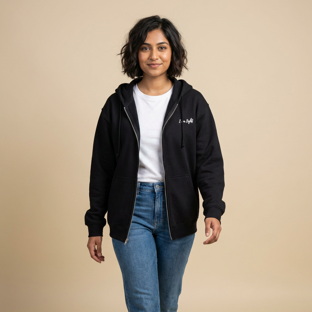 I am Light Unisex Heavy Blend™ Full Zip Hooded Sweatshirt