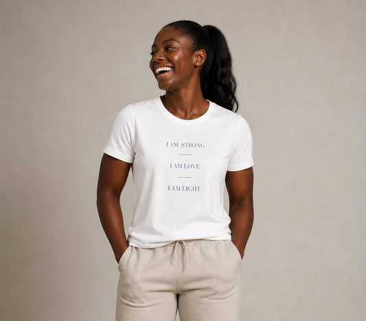 I am Light Crew Neck Short Sleeve Tee