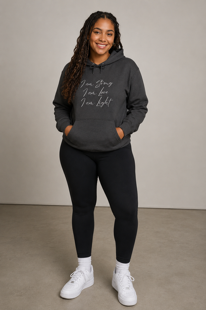 "I Am Strong, I Am Love, I Am Light" Inspirational Pullover