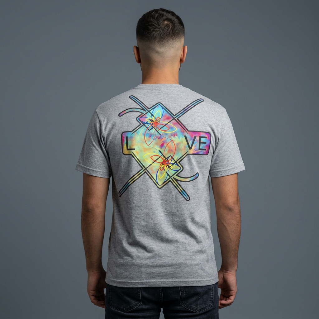 Love Graphic T‑Shirt - Design on Back