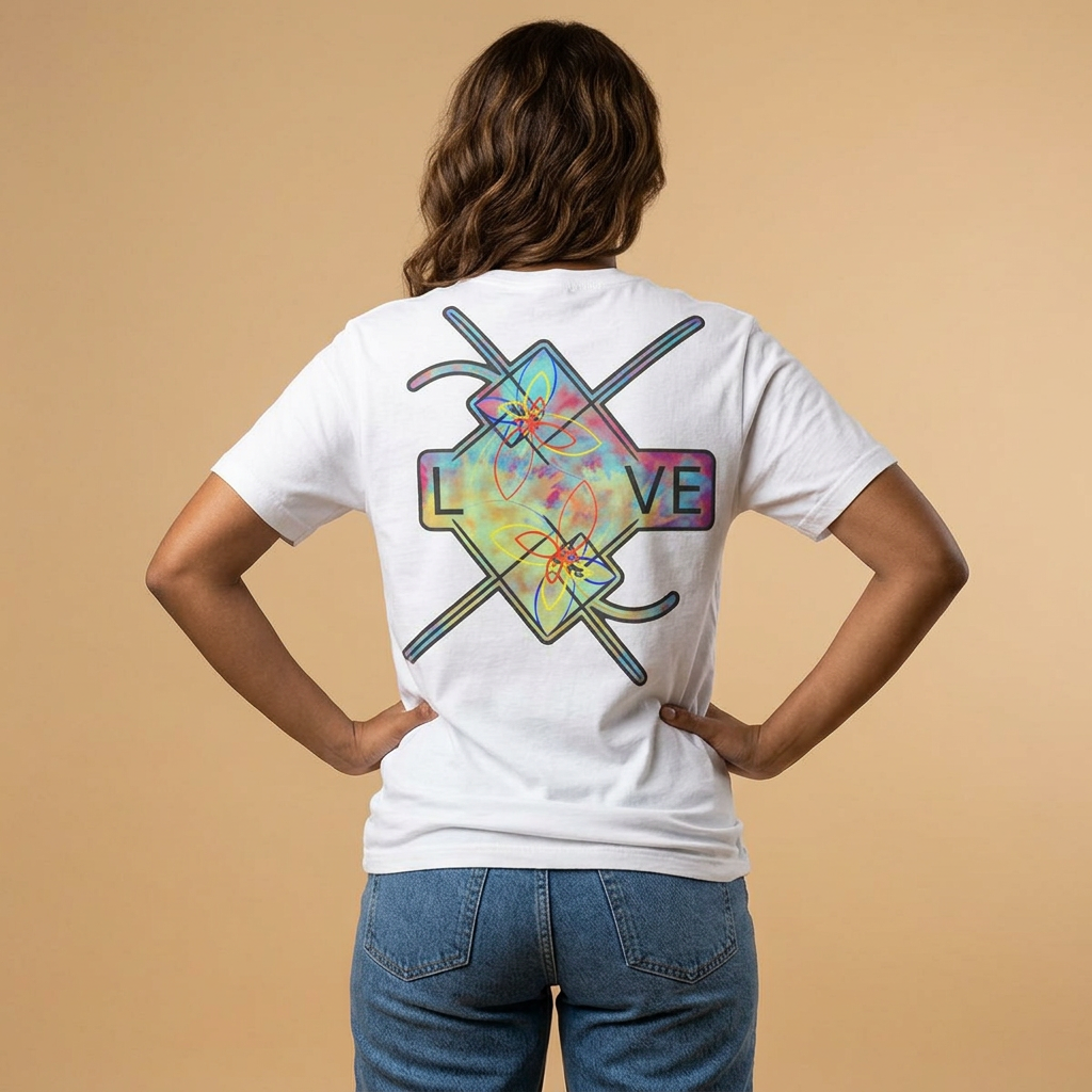 Love Graphic T‑Shirt - Design on Back
