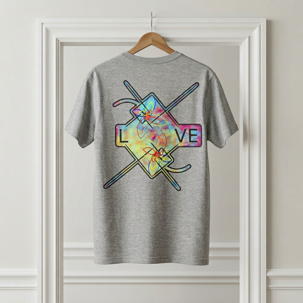 Love Graphic T‑Shirt - Design on Back