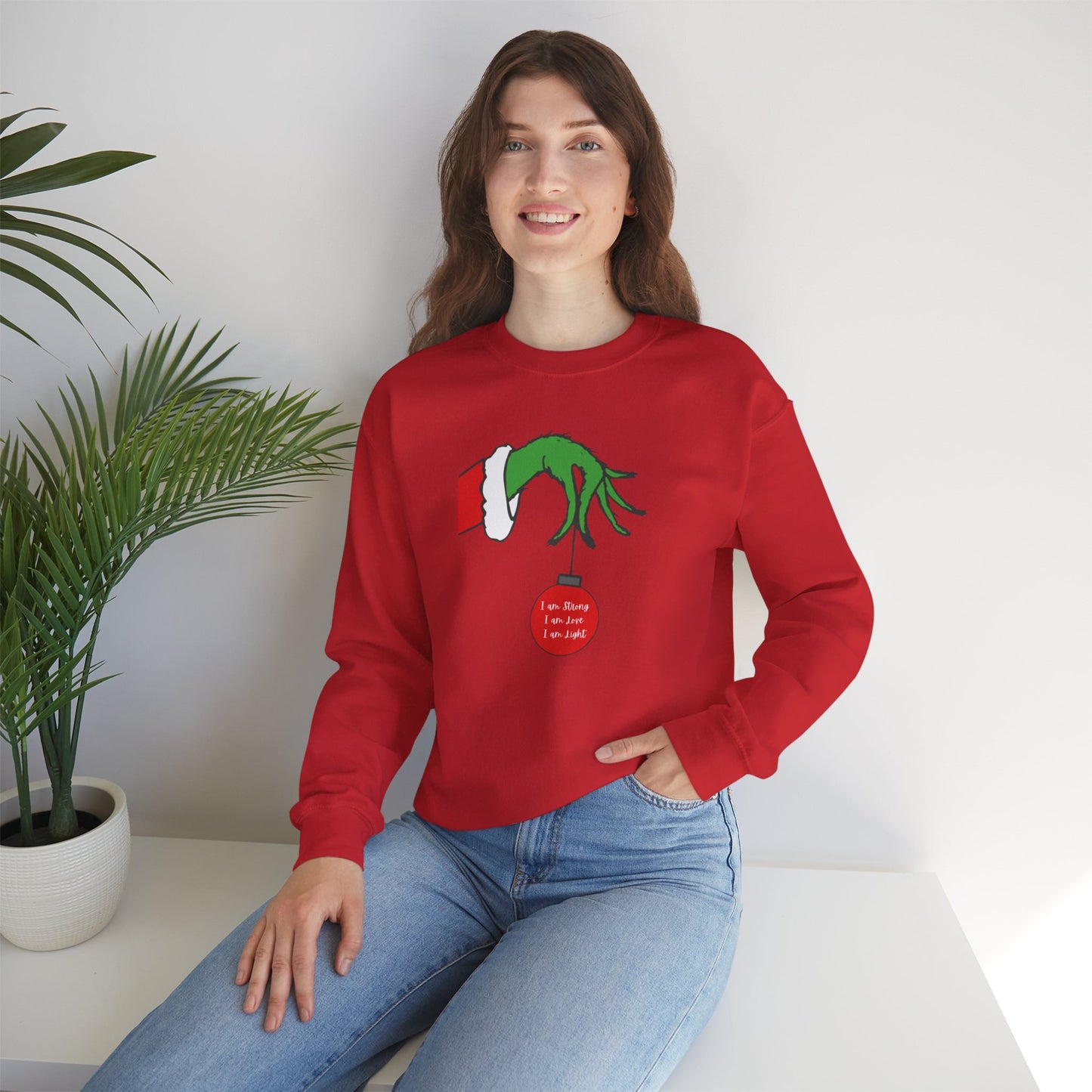 Grinch Hand Ornament Sweatshirt