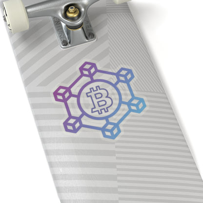 Bitcoin Blockchain Kiss-Cut Stickers