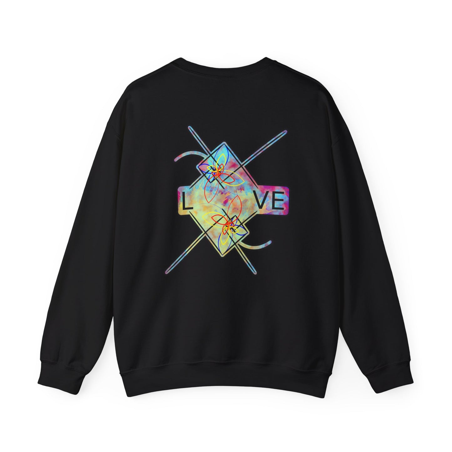 ‘LOVE’ Crewneck Sweatshirt  - Back Graphic