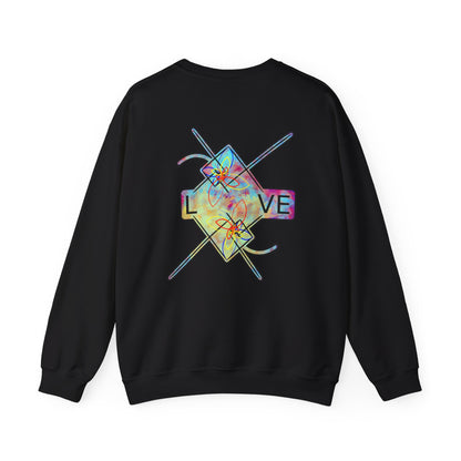 ‘LOVE’ Crewneck Sweatshirt  - Back Graphic