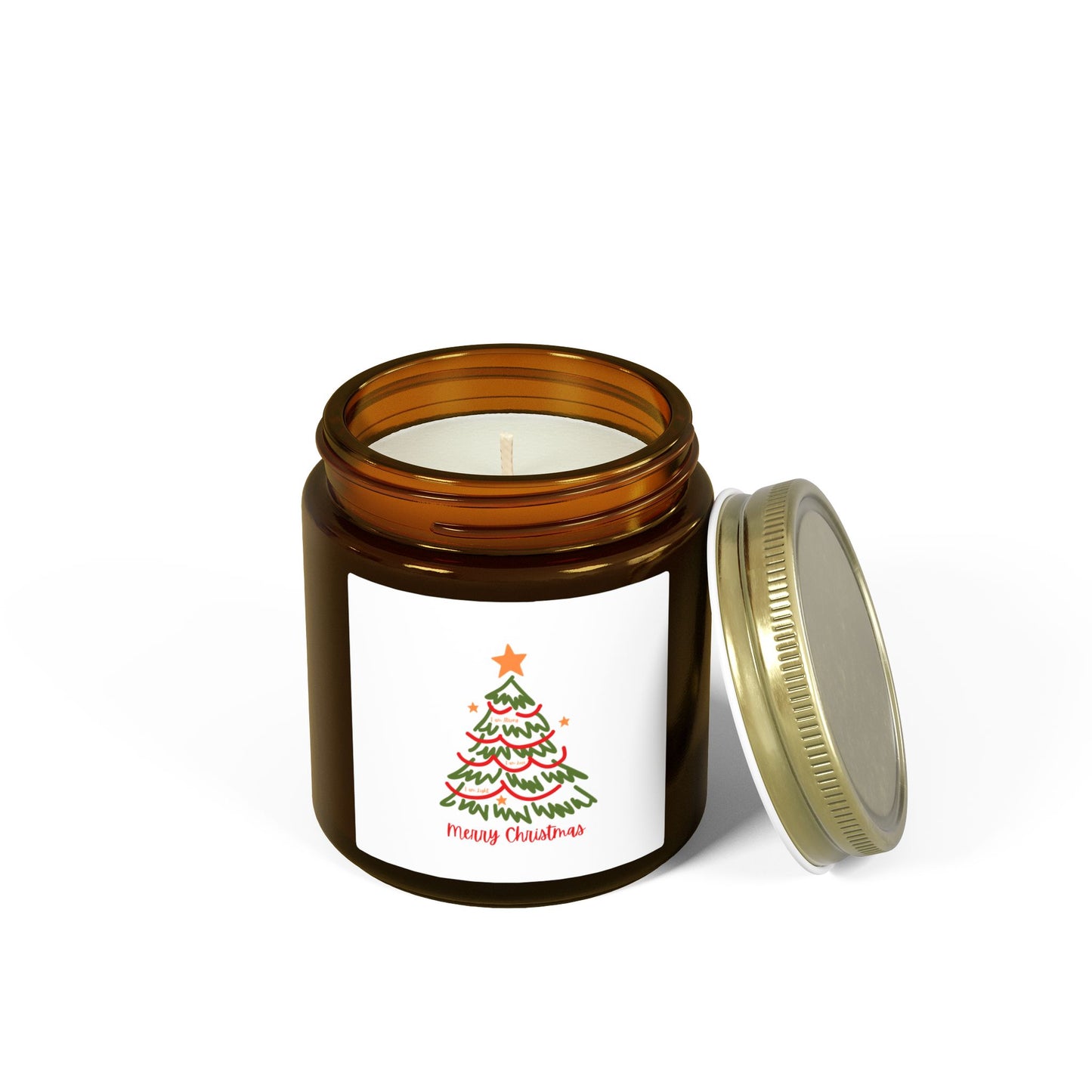 Christmas Tree Scented Candle Coconut Apricot Wax (4oz & 9oz)